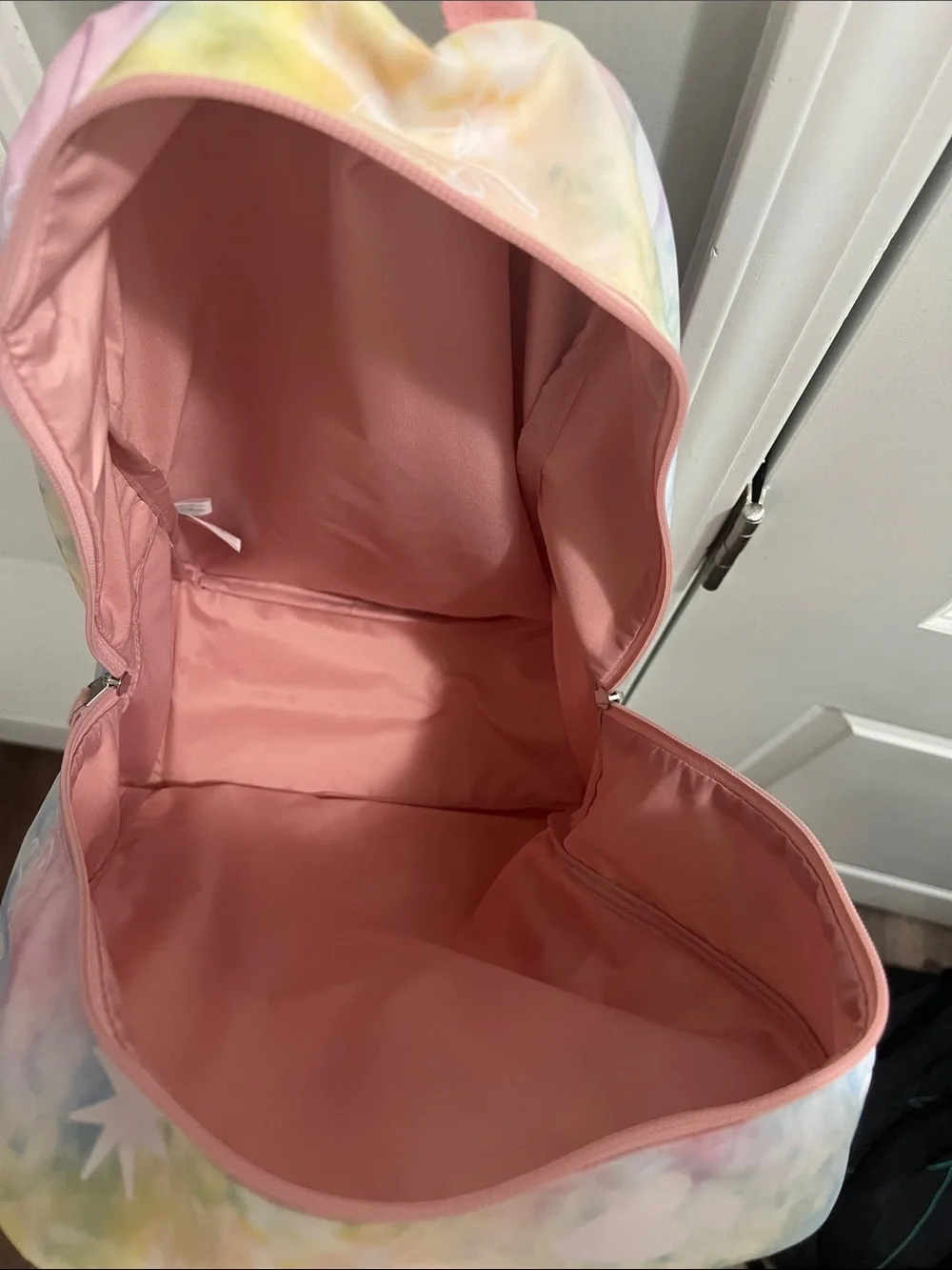 Pura Vida Pastel Tie-Dye Backpack with Numerous Accents